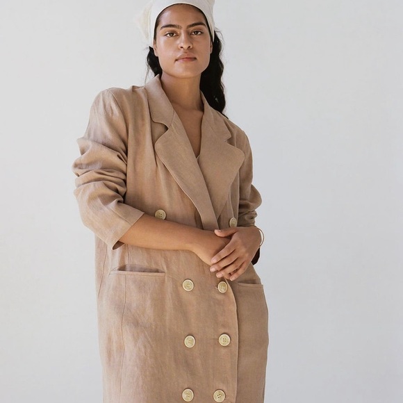 Boheme Goods Dresses & Skirts - Boheme goods blazer dress in tan linen